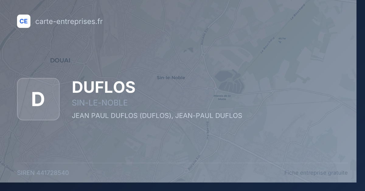 DUFLOS — 441728540 — fiche entreprise