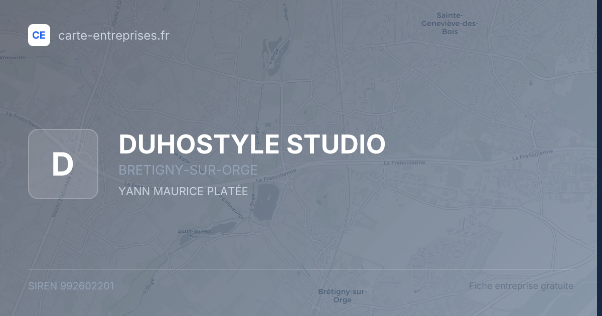 DUHOSTYLE STUDIO — 992602201 — fiche entreprise