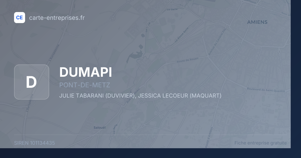 DUMAPI — 101134435 — fiche entreprise