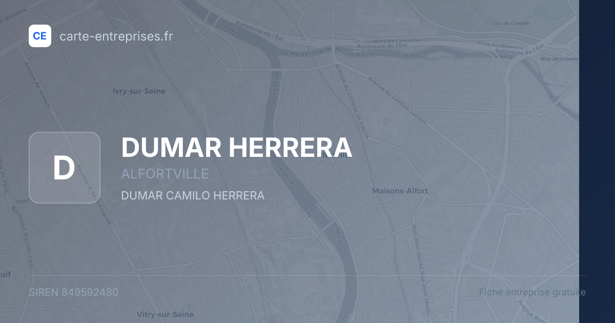 DUMAR HERRERA — 849592480 — fiche entreprise