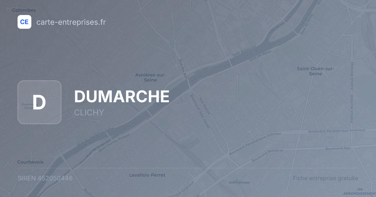 DUMARCHE — 452050446 — fiche entreprise