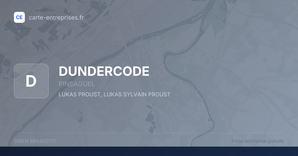 DUNDERCODE — 988400701 — fiche entreprise