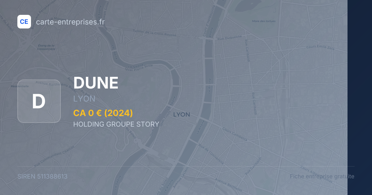 DUNE — 511388613 — fiche entreprise