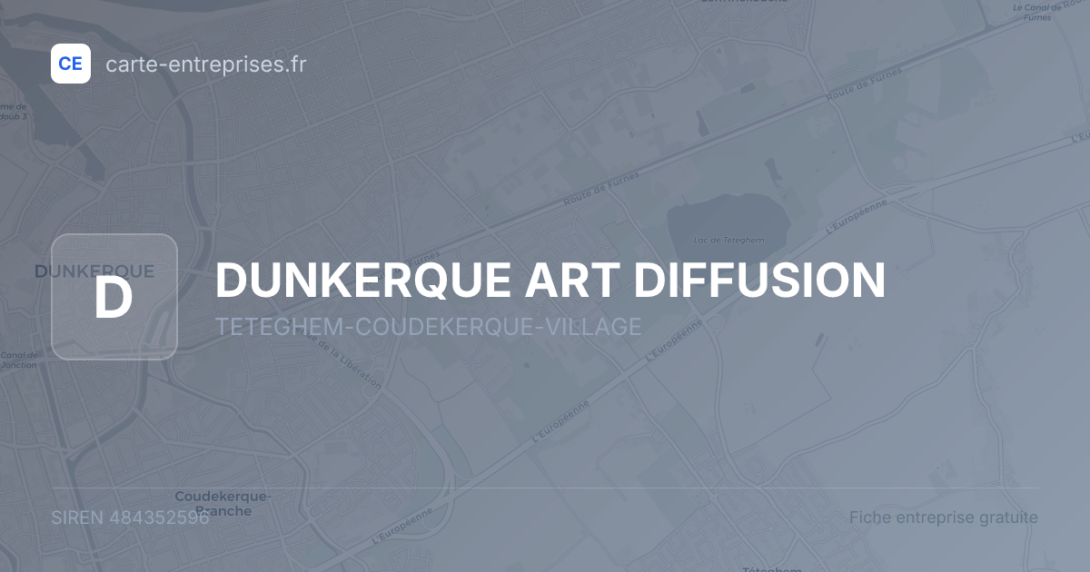 DUNKERQUE ART DIFFUSION — 484352596 — fiche entreprise