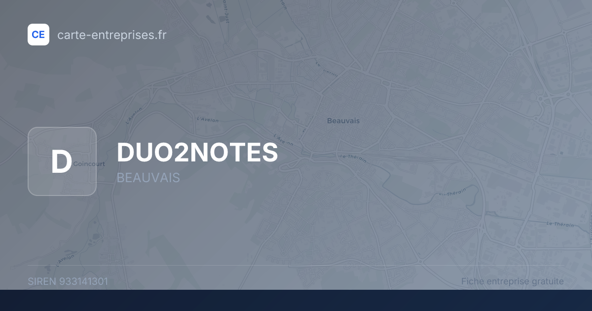 DUO2NOTES — 933141301 — fiche entreprise