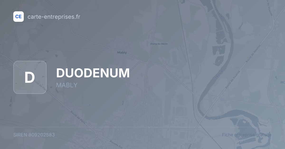 DUODENUM — 809202583 — fiche entreprise