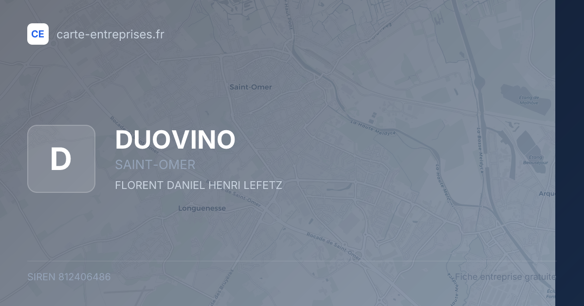 DUOVINO — 812406486 — fiche entreprise