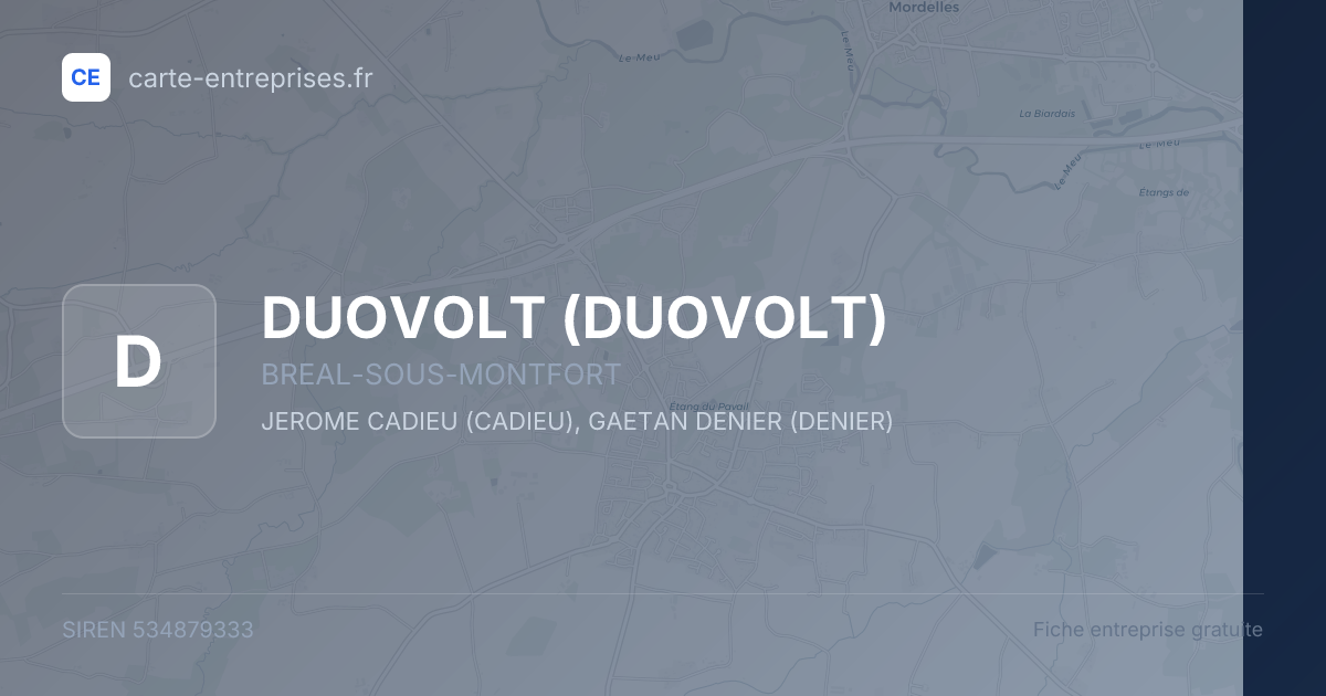 DUOVOLT — 534879333 — fiche entreprise