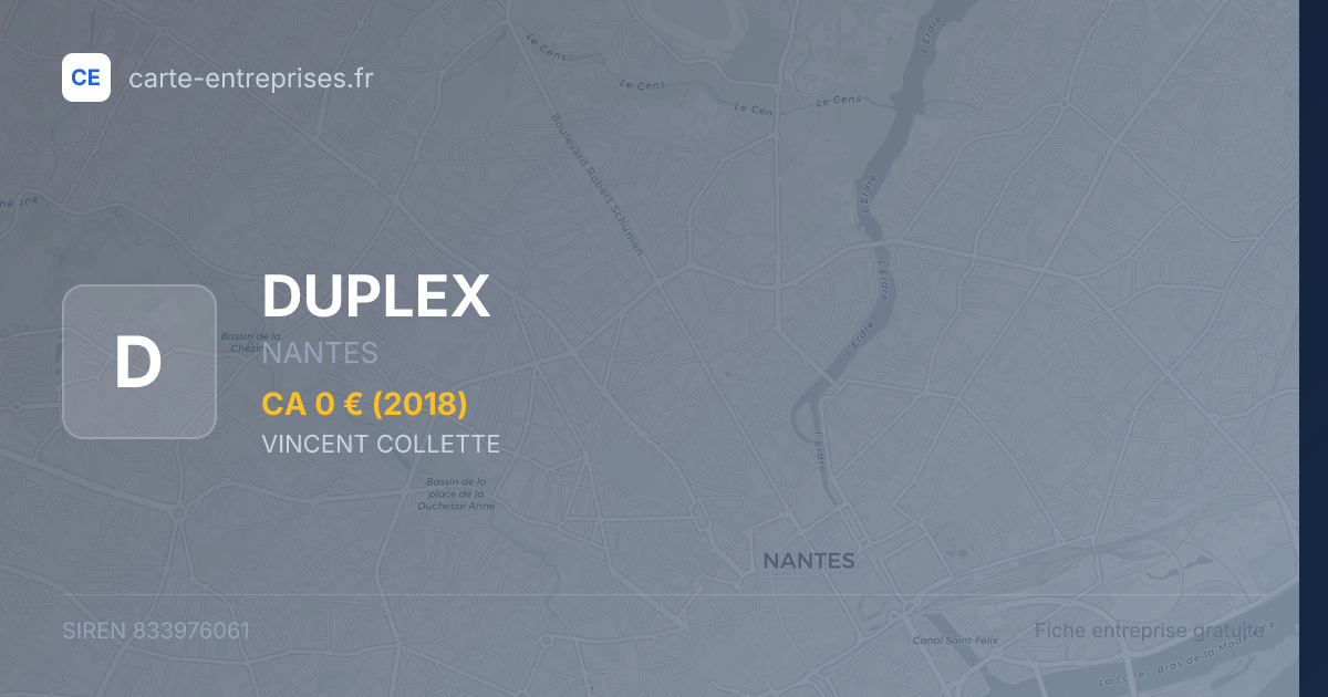 DUPLEX — 833976061 — fiche entreprise