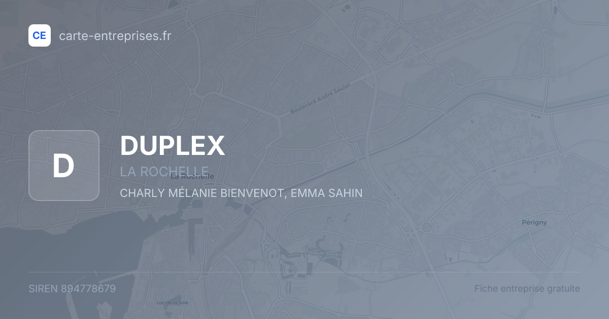 DUPLEX — 894778679 — fiche entreprise