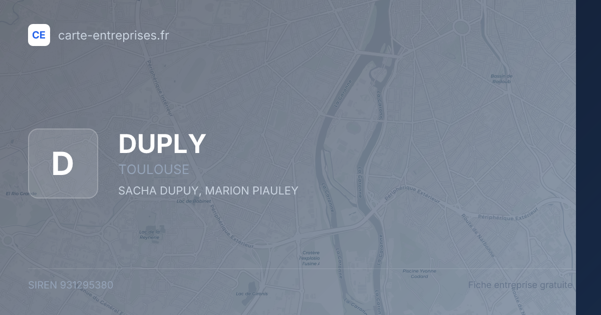 DUPLY — 931295380 — fiche entreprise