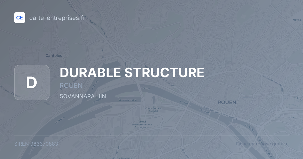 DURABLE STRUCTURE — 983370883 — fiche entreprise