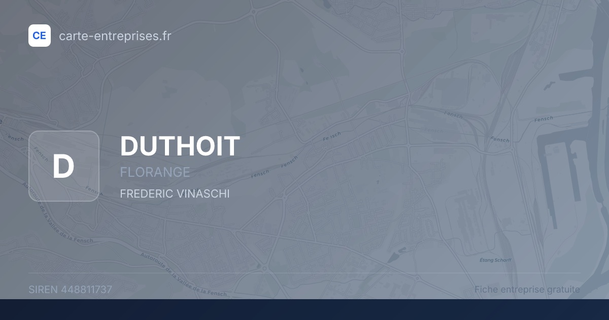 DUTHOIT — 448811737 — fiche entreprise