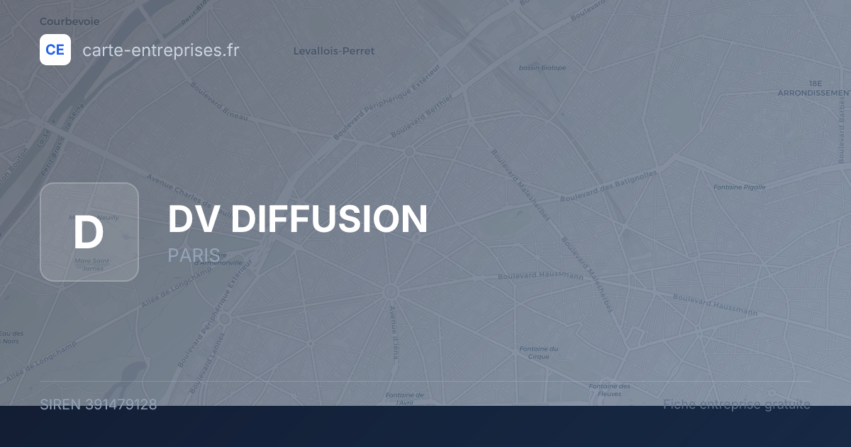 DV DIFFUSION — 391479128 — fiche entreprise