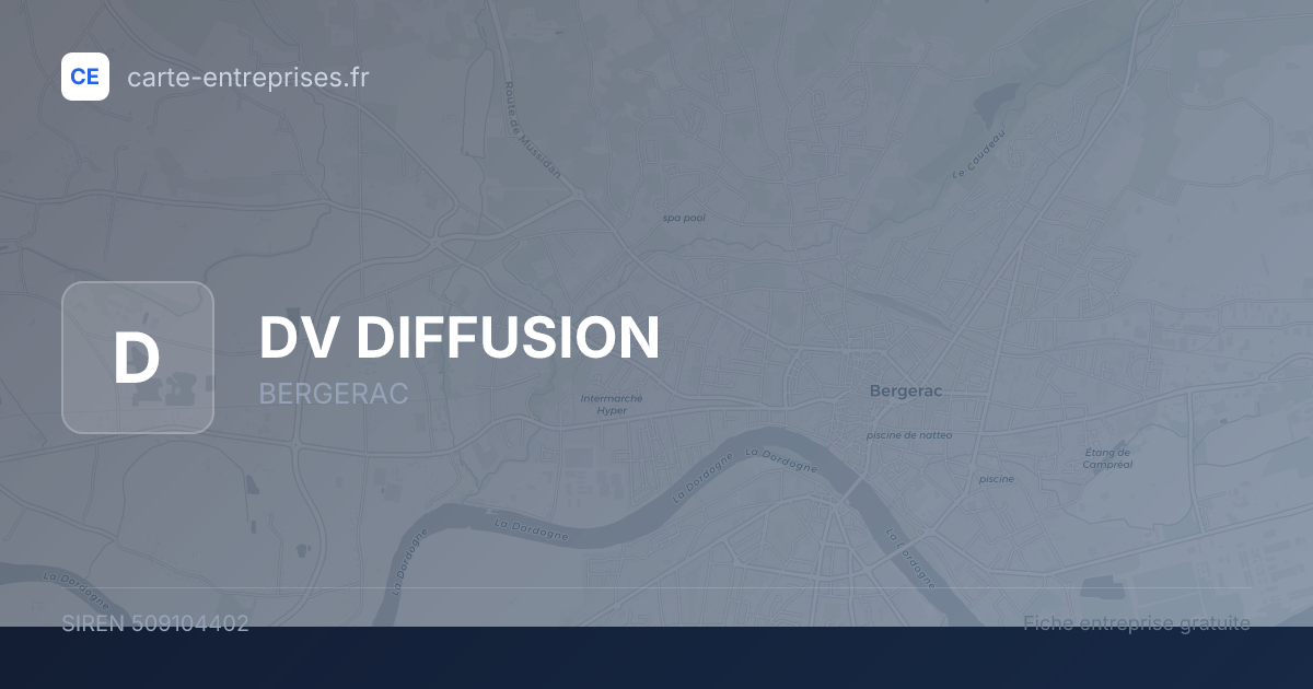 DV DIFFUSION — 509104402 — fiche entreprise