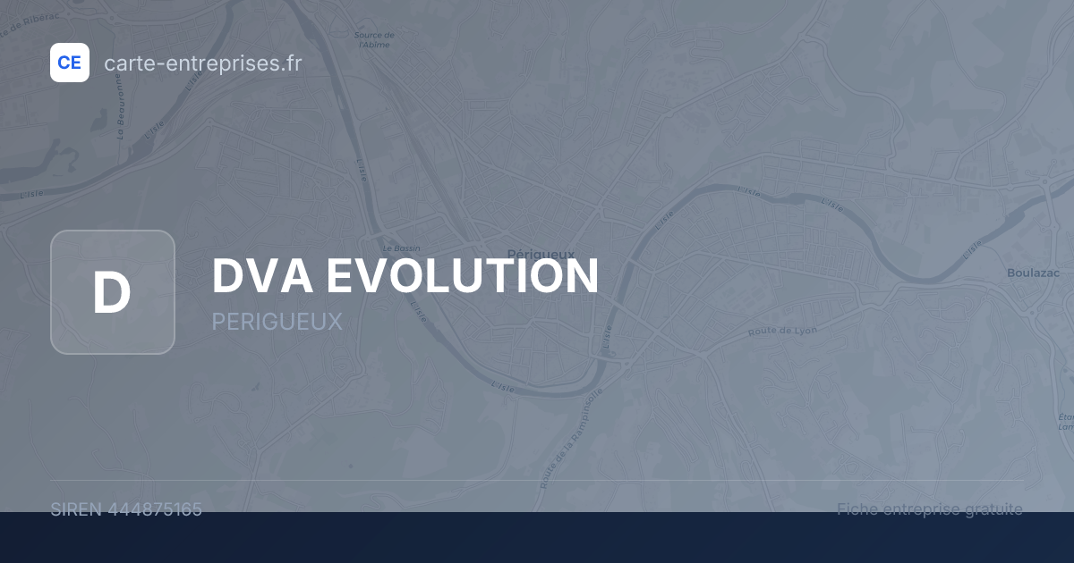 DVA EVOLUTION — 444875165 — fiche entreprise