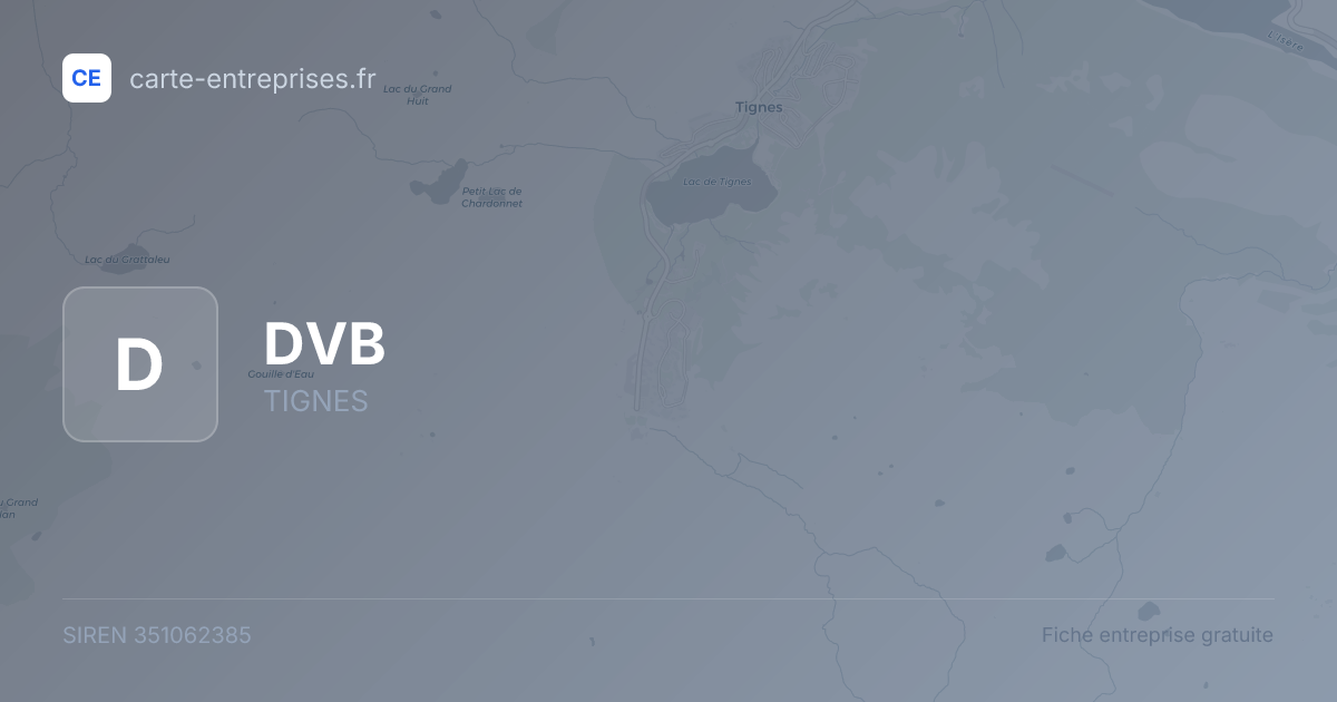 DVB — 351062385 — fiche entreprise