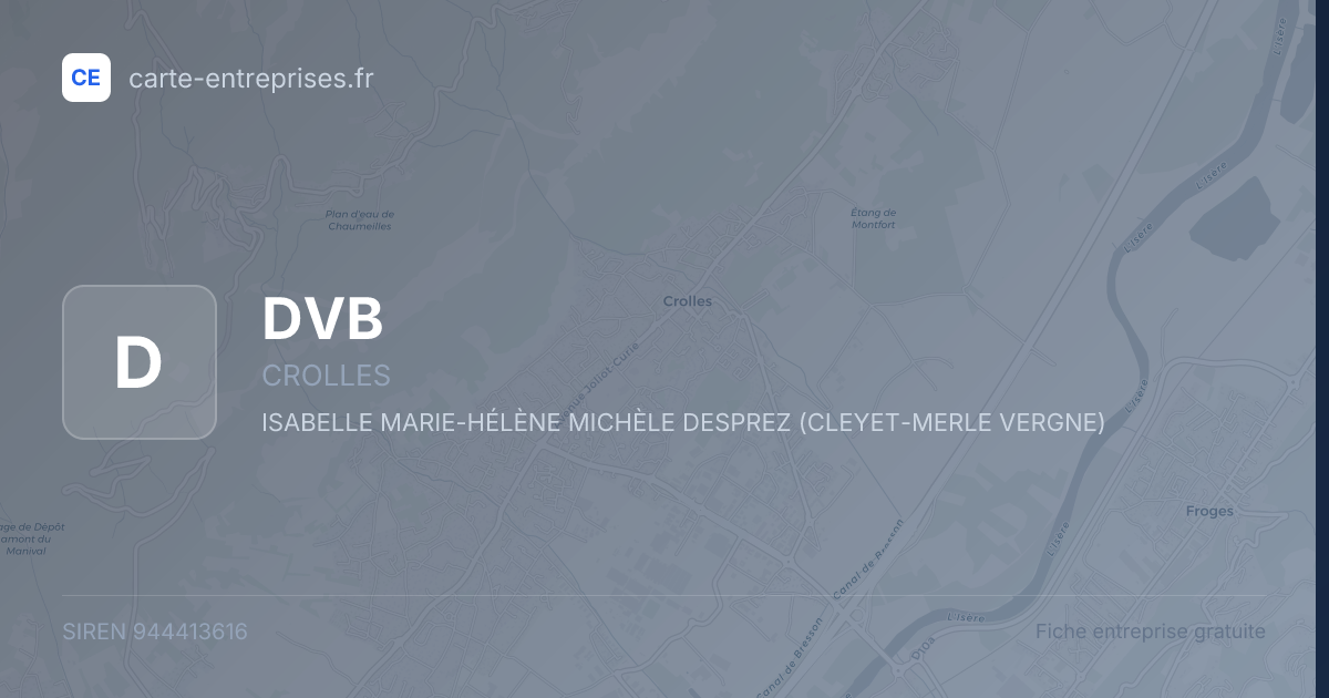 DVB — 944413616 — fiche entreprise