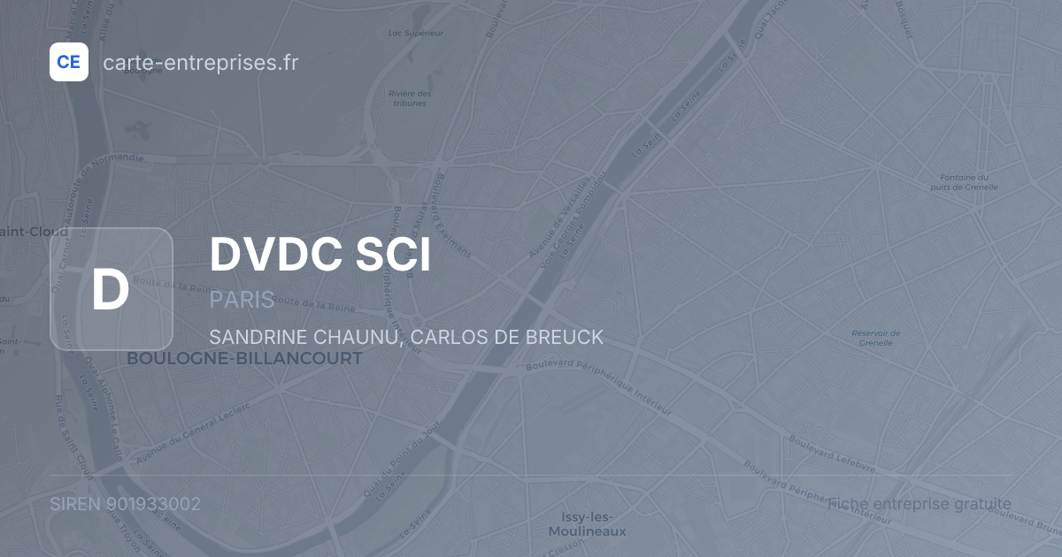DVDC SCI — 901933002 — fiche entreprise