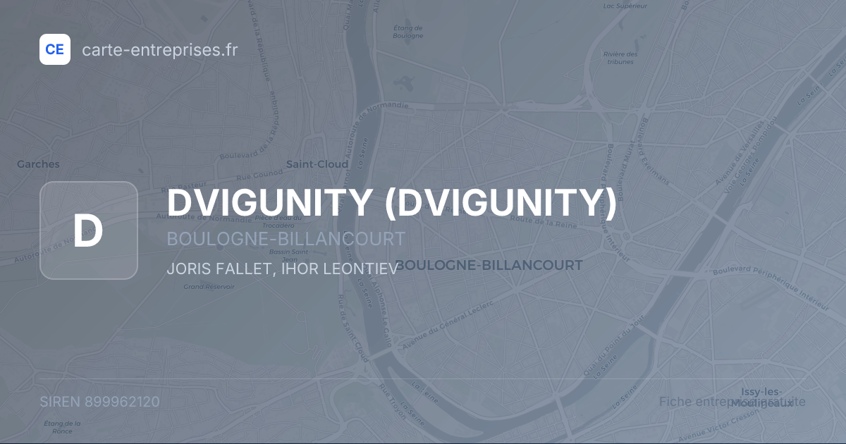 DVIGUNITY — 899962120 — fiche entreprise
