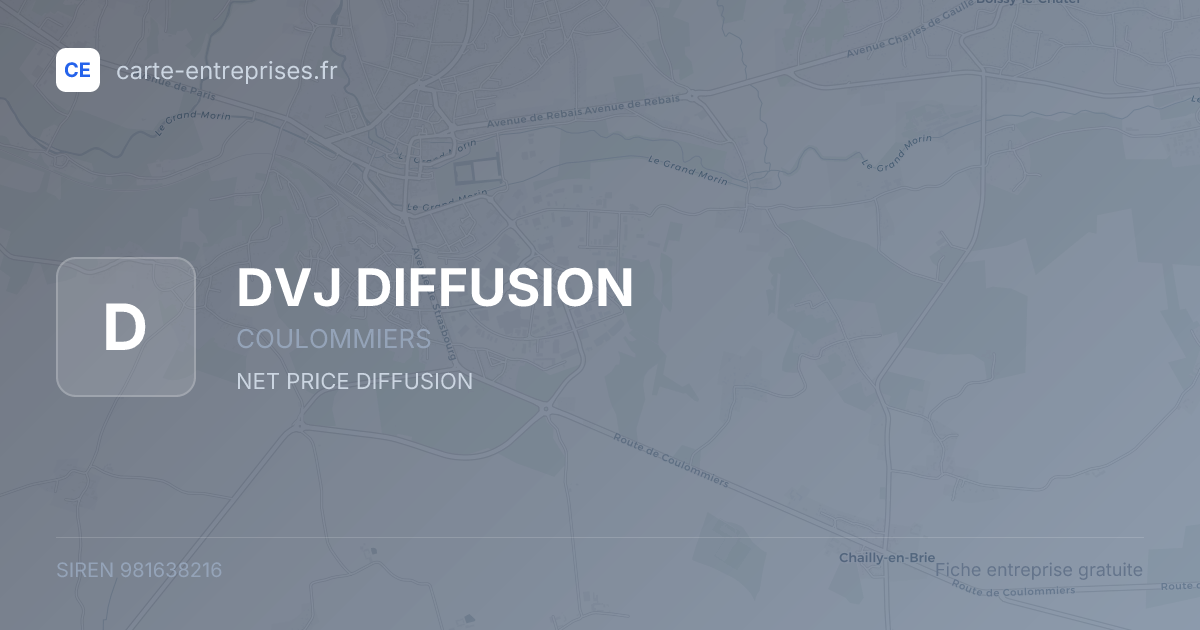DVJ DIFFUSION — 981638216 — fiche entreprise