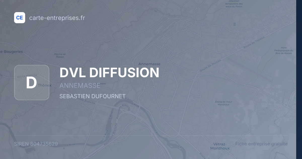 DVL DIFFUSION — 804735629 — fiche entreprise
