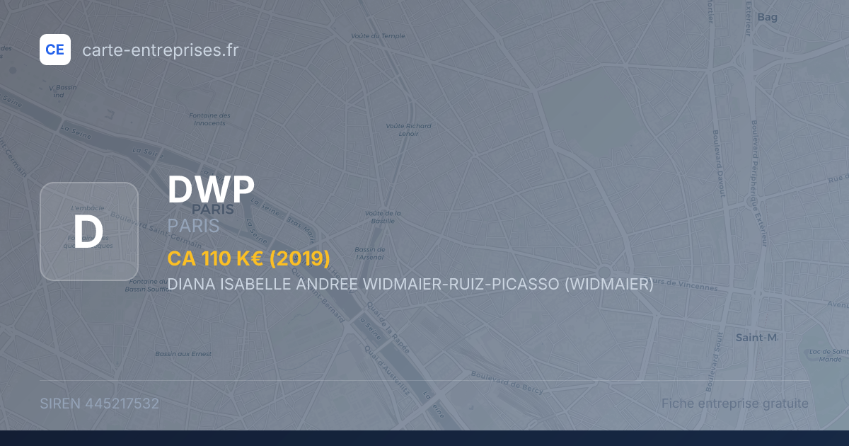 DWP — 445217532 — fiche entreprise