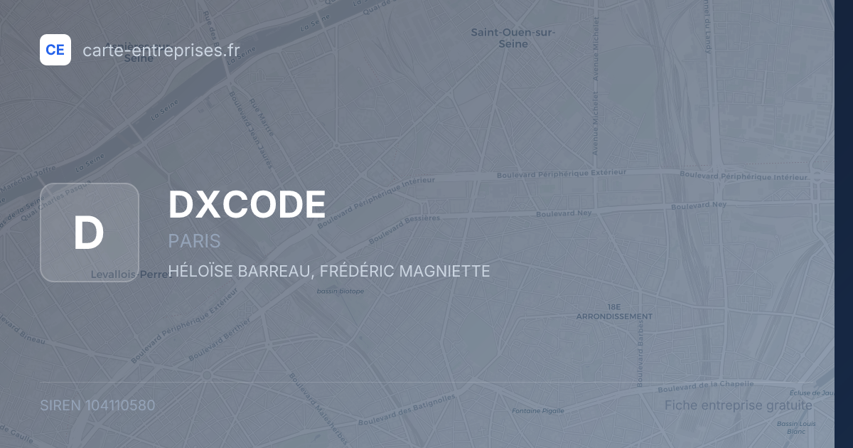DXCODE — 104110580 — fiche entreprise