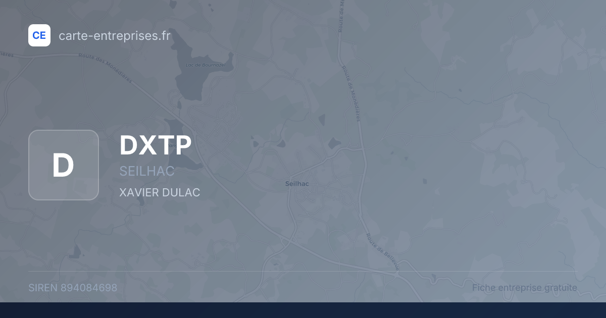 DXTP — 894084698 — fiche entreprise