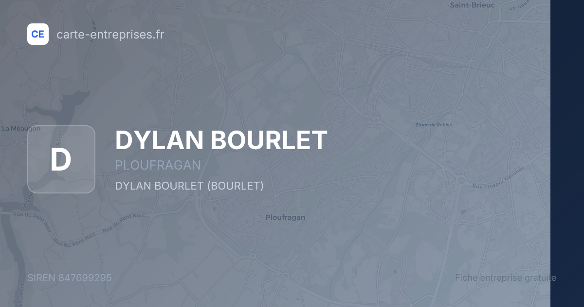 DYLAN BOURLET — 847699295 — fiche entreprise