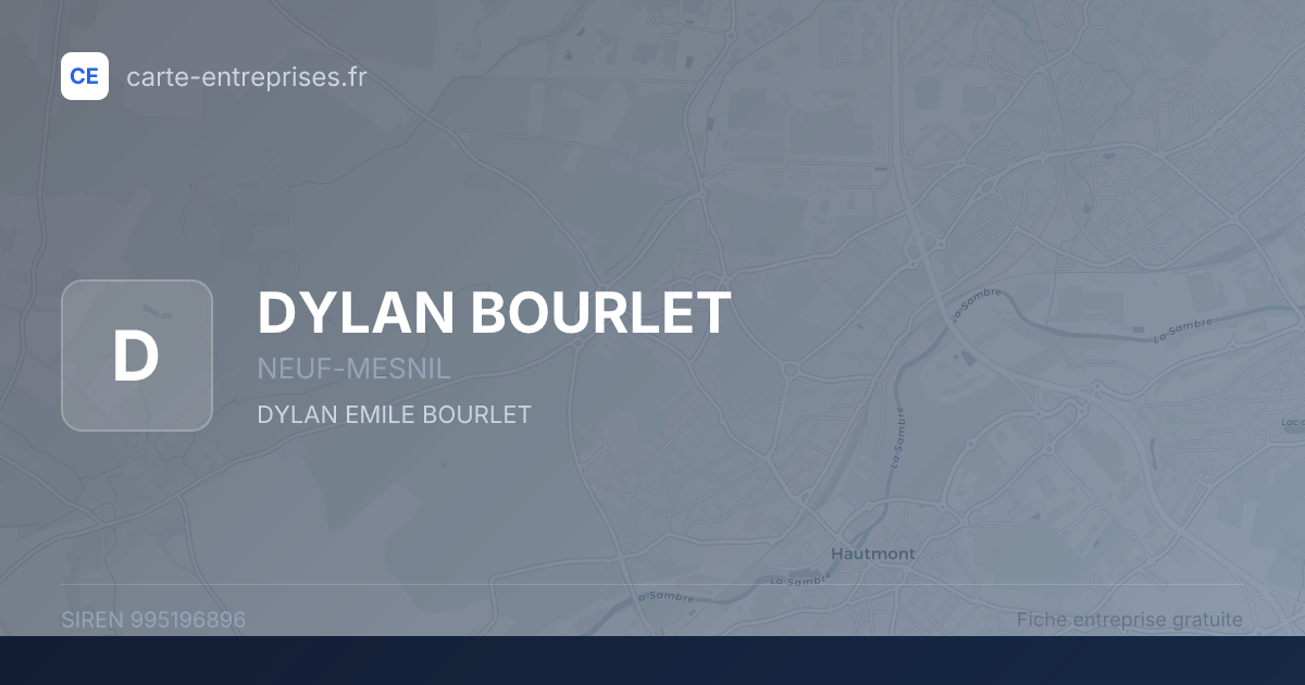 DYLAN BOURLET — 995196896 — fiche entreprise