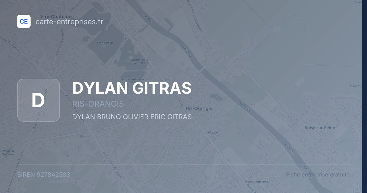 DYLAN GITRAS — 927842583 — fiche entreprise