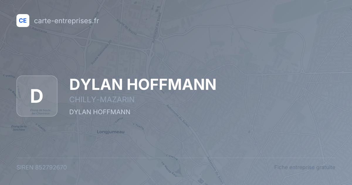 DYLAN HOFFMANN — 852792670 — fiche entreprise