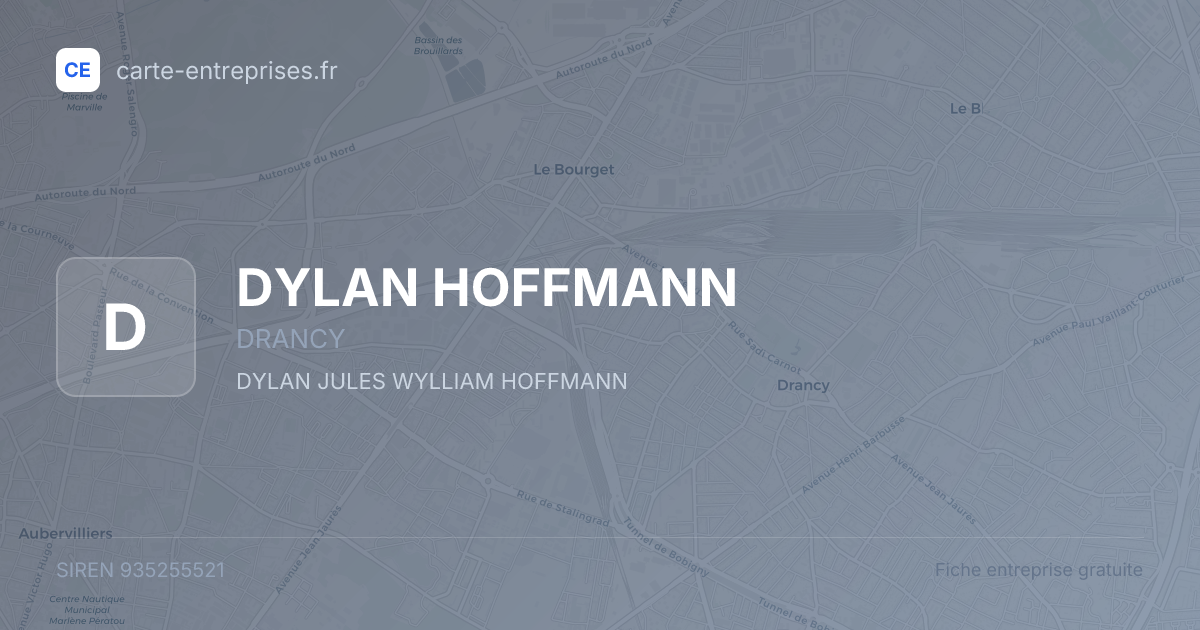 DYLAN HOFFMANN — 935255521 — fiche entreprise