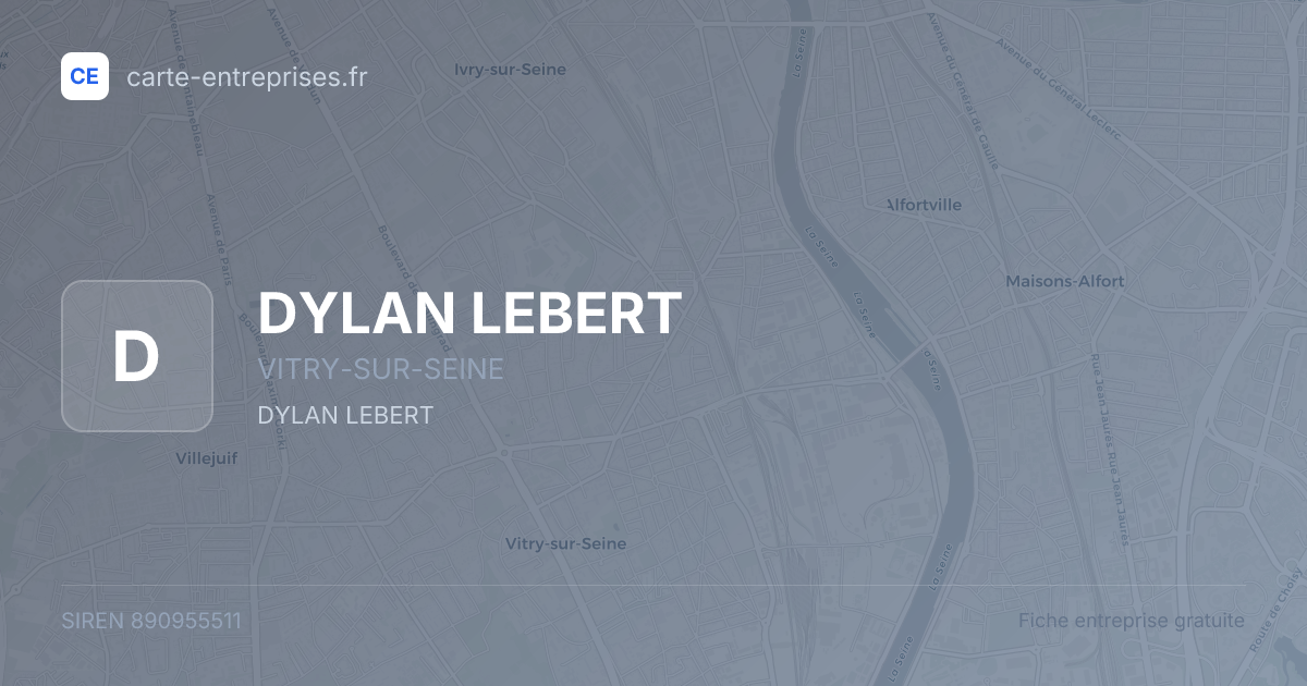 DYLAN LEBERT — 890955511 — fiche entreprise