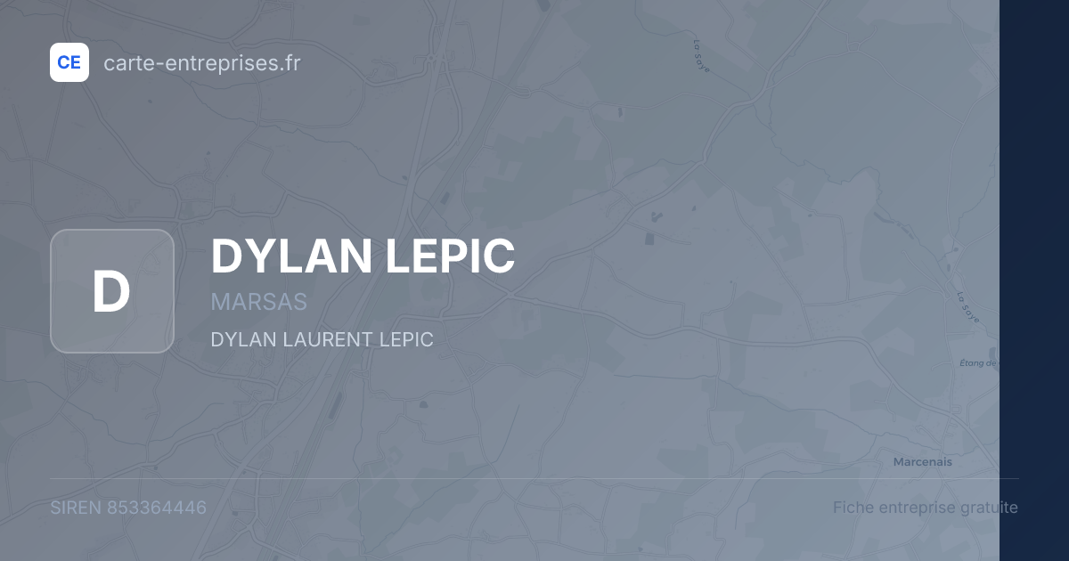 DYLAN LEPIC — 853364446 — fiche entreprise