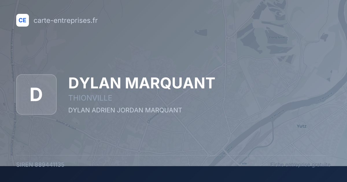 DYLAN MARQUANT — 889441135 — fiche entreprise