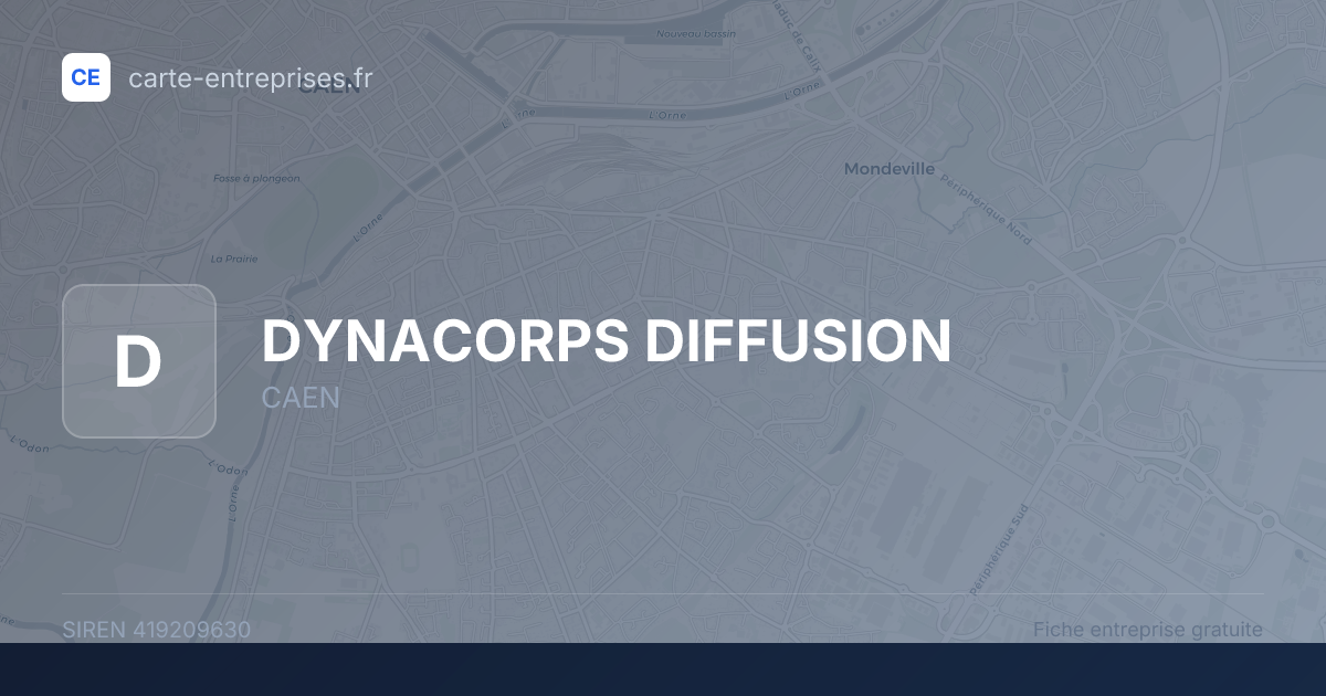 DYNACORPS DIFFUSION — 419209630 — fiche entreprise