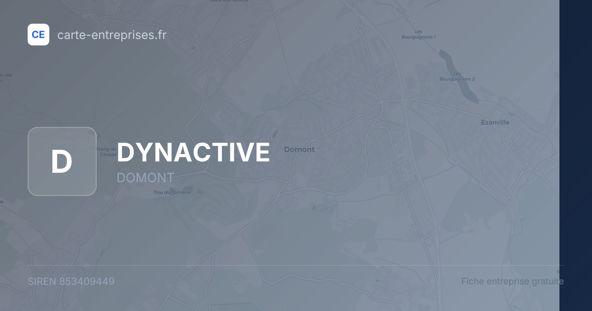 DYNACTIVE — 853409449 — fiche entreprise