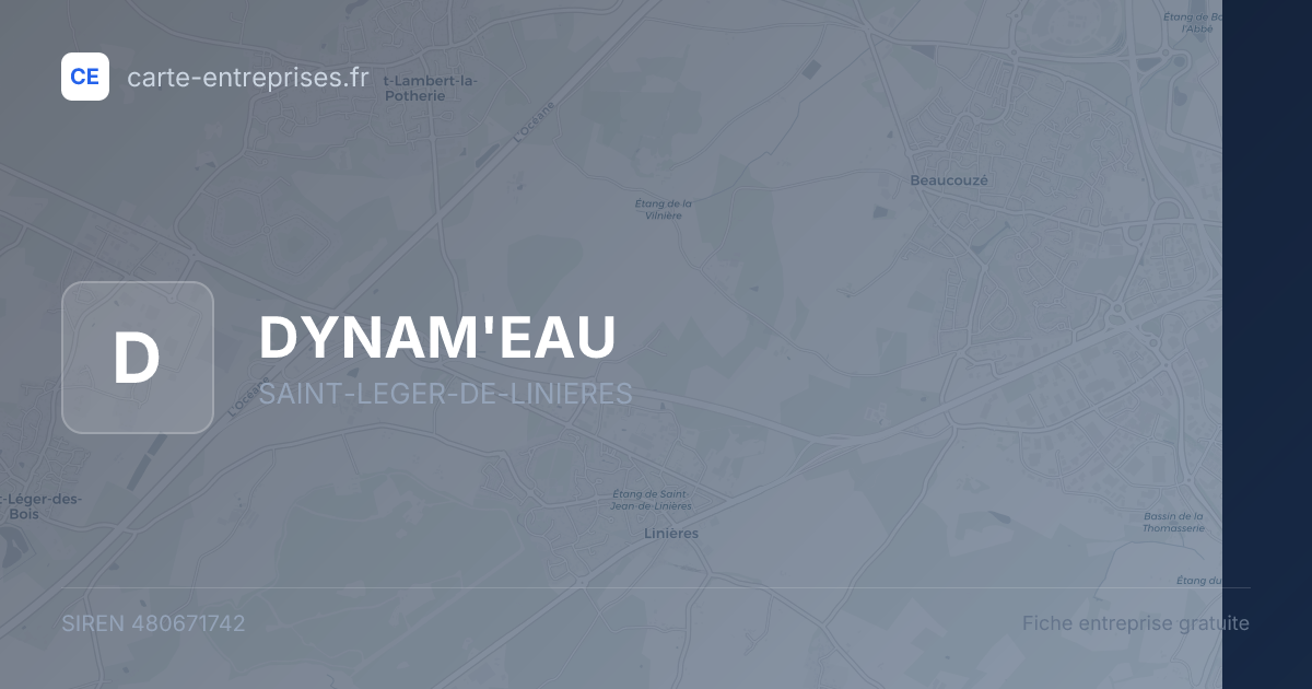DYNAM'EAU — 480671742 — fiche entreprise