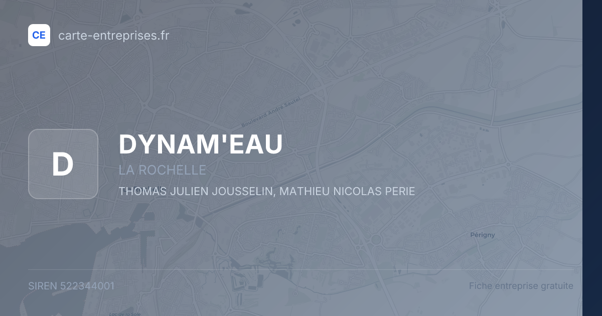 DYNAM'EAU — 522344001 — fiche entreprise