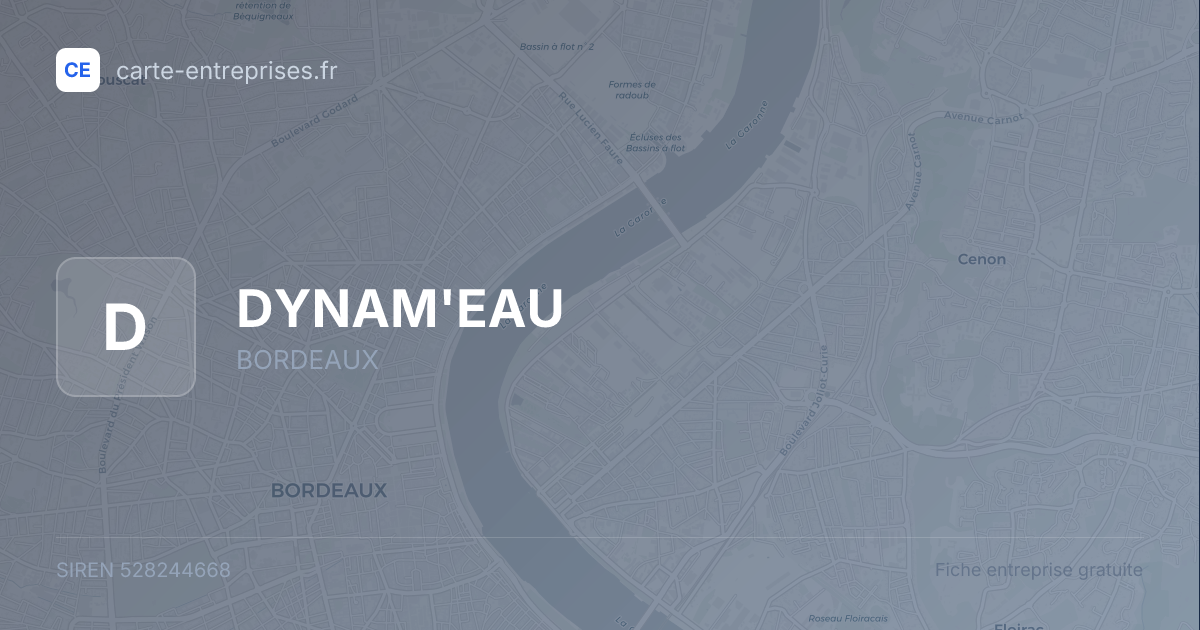DYNAM'EAU — 528244668 — fiche entreprise