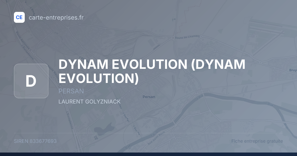 DYNAM EVOLUTION — 833677693 — fiche entreprise