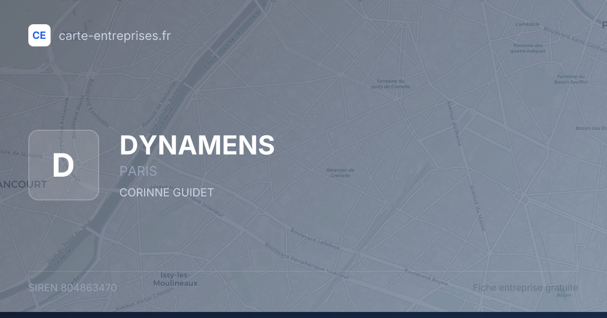 DYNAMENS — 804863470 — fiche entreprise