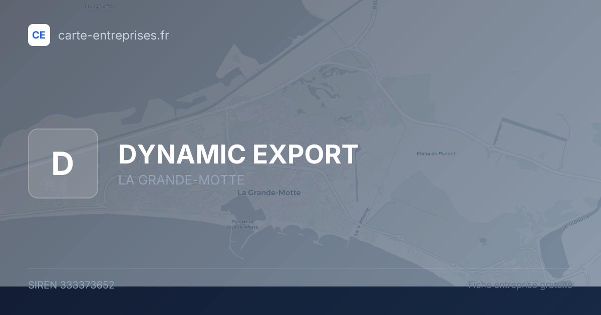 DYNAMIC EXPORT — 333373652 — fiche entreprise