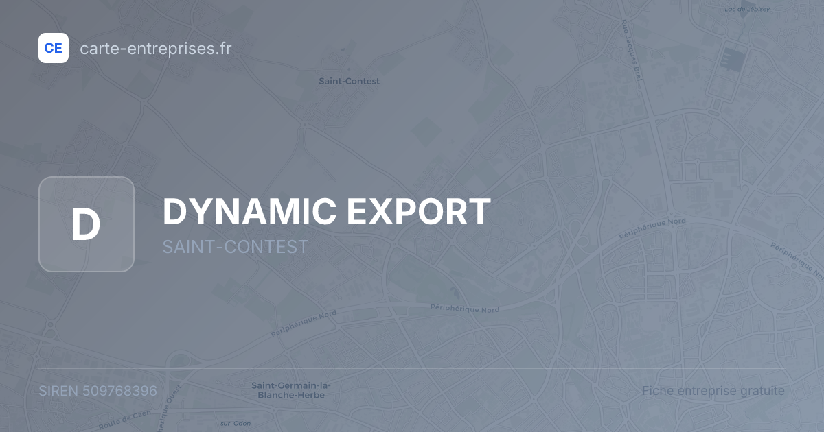 DYNAMIC EXPORT — 509768396 — fiche entreprise
