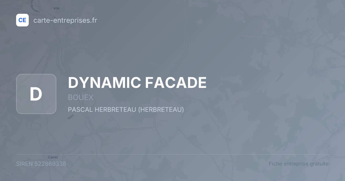 DYNAMIC FACADE — 522869338 — fiche entreprise