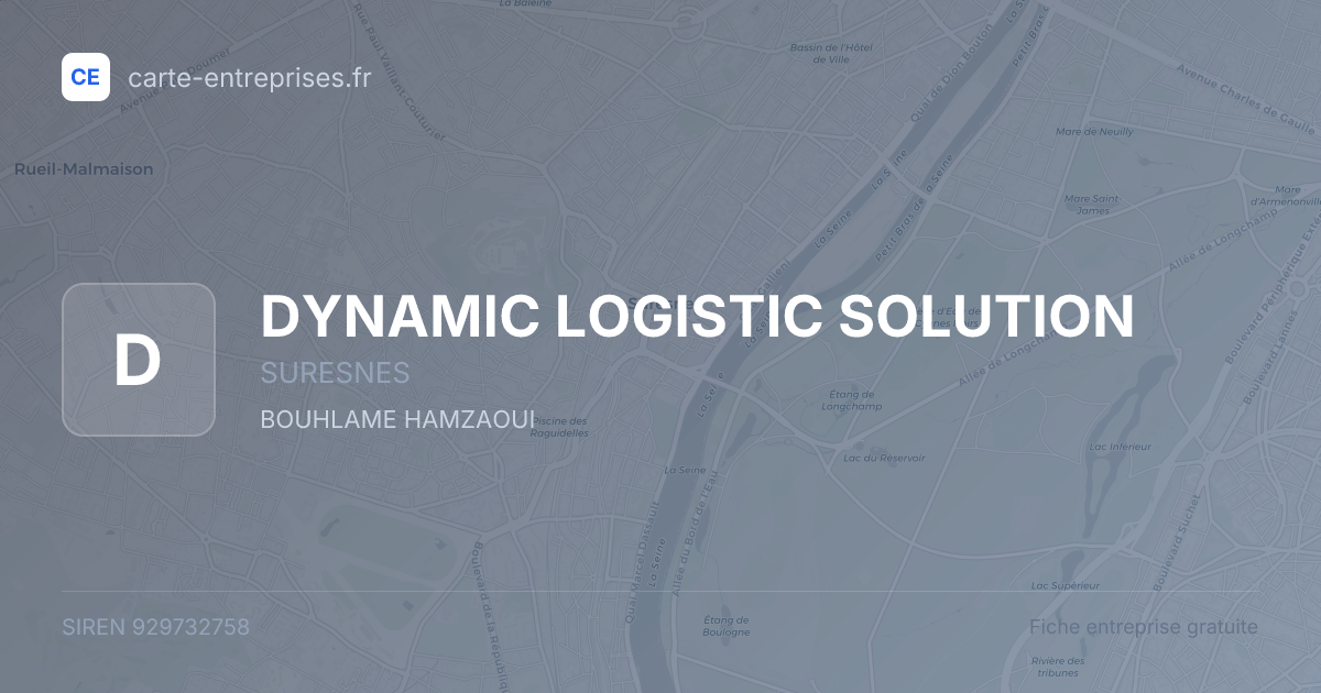 DYNAMIC LOGISTIC SOLUTION — 929732758 — fiche entreprise