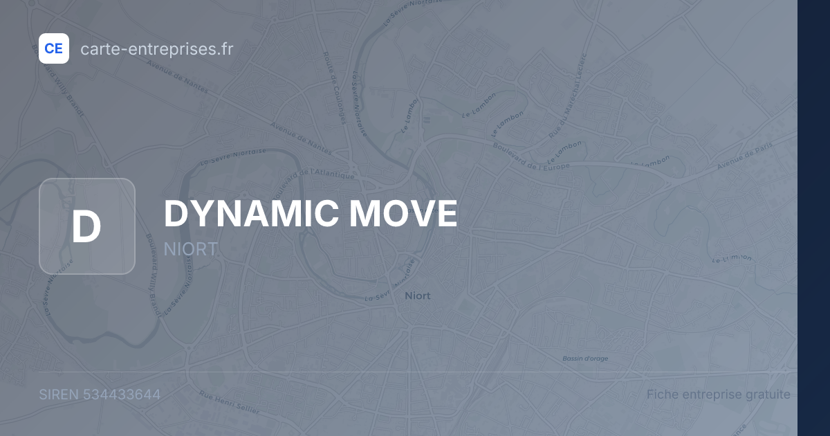 DYNAMIC MOVE — 534433644 — fiche entreprise