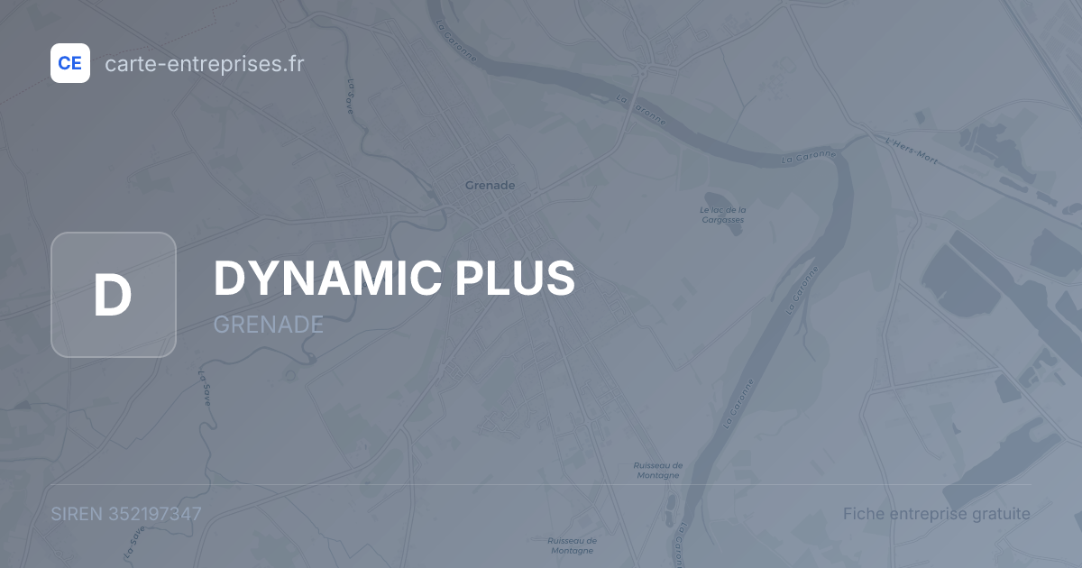 DYNAMIC PLUS — 352197347 — fiche entreprise